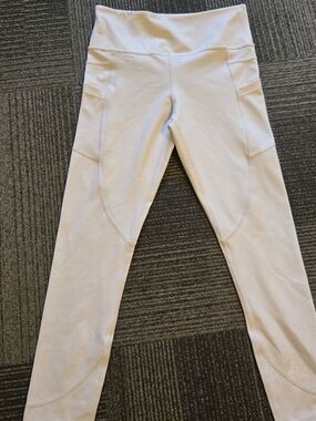 ZYIA White Leggings with Side Pockets